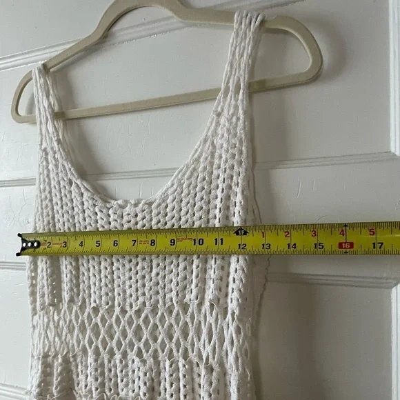 Lovestitch crochet and crepe flowy boho maxi dress size S. Perfect for summer! - Picture 4 of 6